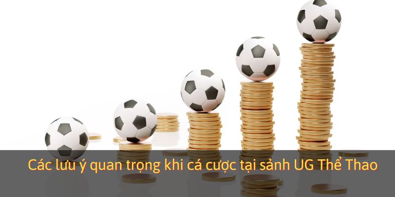 Các lưu ý quan trọng khi cá cược tại sảnh UG Thể Thao